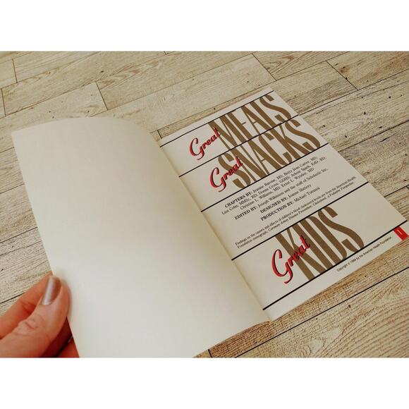 Great Meals Great Snacks Great Kids American Health Foundation Cookbook 1989 Vtg - Picture 9 of 12